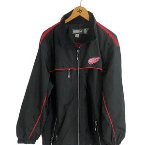 CCM Unisex Detroit Red Wings Athletic Light Weight Full Zip Jacket - Large
